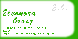 eleonora orosz business card