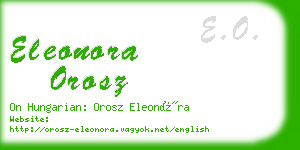 eleonora orosz business card